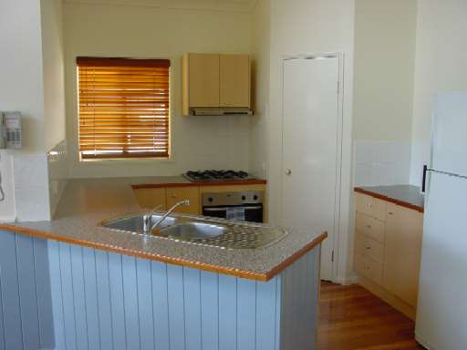 View of kitchen.