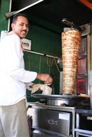 At the kebab stall, Ajlun, Jordan